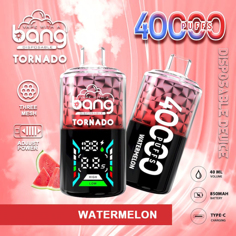 Bang Tornado 40000 – Usaldusväärne ja Maitseküllane Ühekordne Vape-Seade Täiuslikuks Vape-Kogemuseks